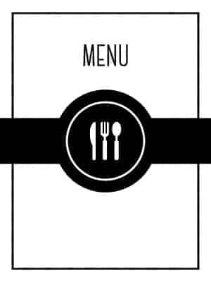 Menus | Disposable
